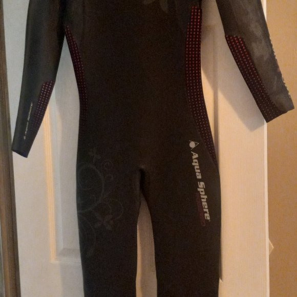 Aqua Sphere Powered Pursuit Iron Girl Women Full Triathlon wetsuit Large - Picture 7 of 11